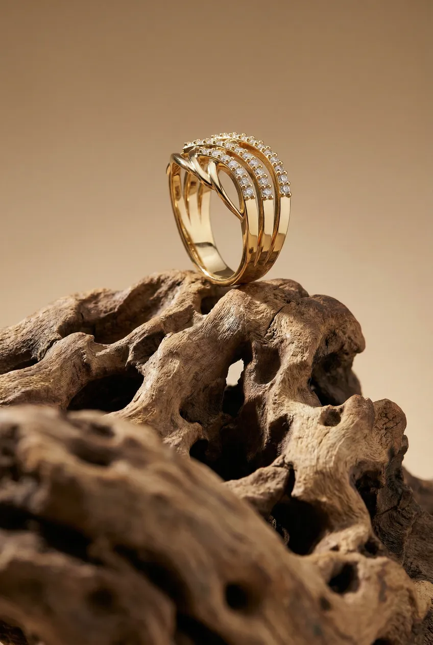 Bagues posées — Exemple Prompt Studio