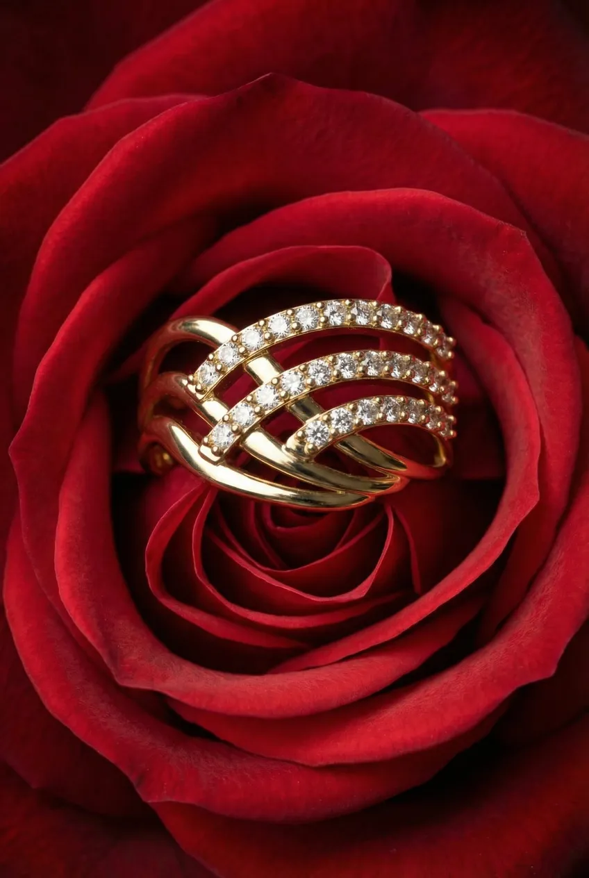 Bagues posées — Exemple Prompt Studio