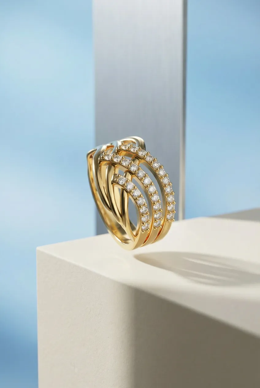 Bagues posées — Exemple Prompt Studio