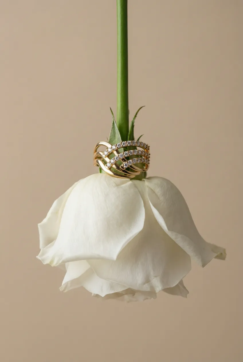 Bagues posées — Exemple Prompt Studio