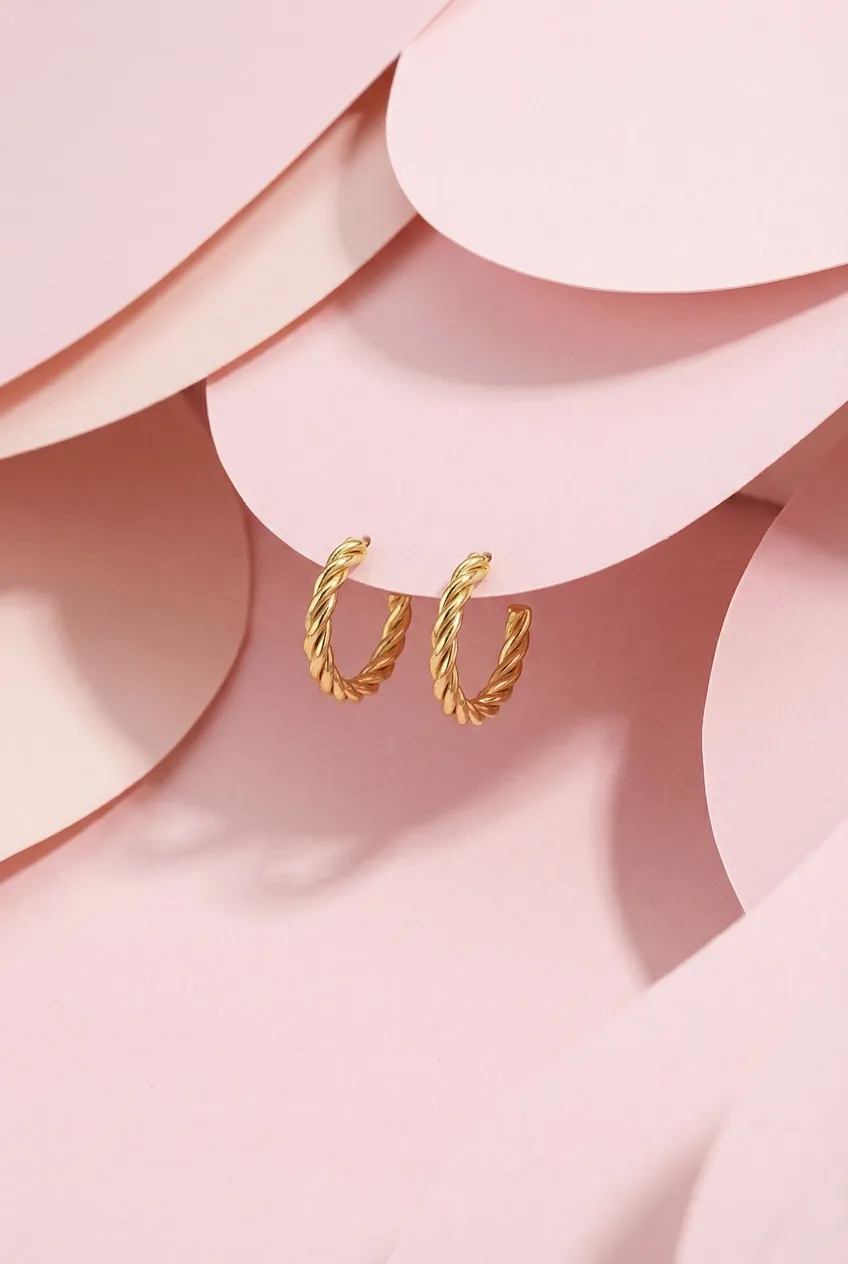 Boucles d'oreilles posées — Exemple Prompt Studio