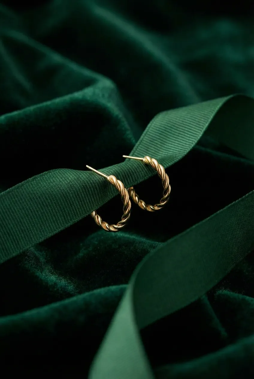 Boucles d'oreilles posées — Exemple Prompt Studio