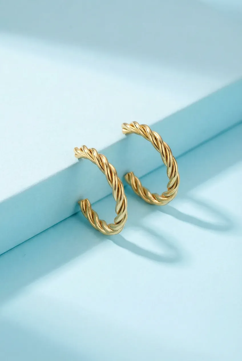 Boucles d'oreilles posées — Exemple Prompt Studio